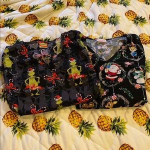 Scrub Top Set- Christmas